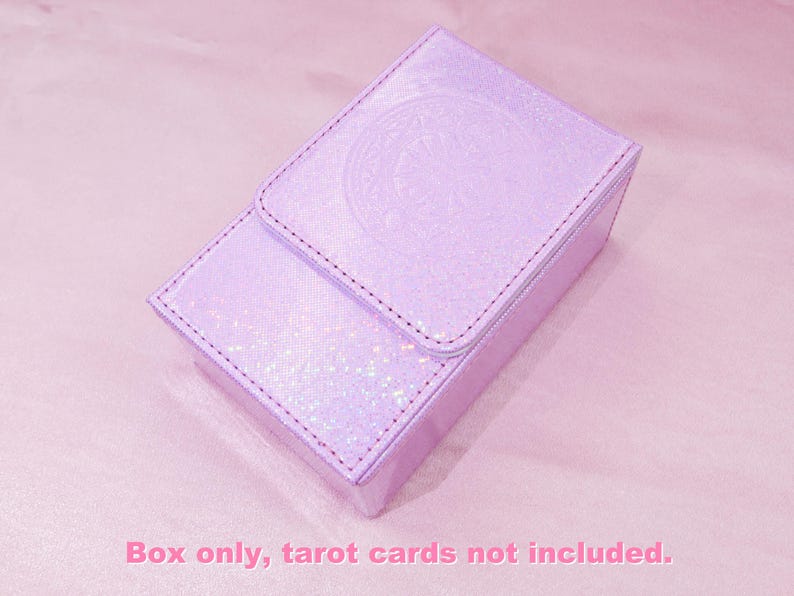 Waterproof Rose Tarot deck * Gold foil Tarot * Tarot cards * 78 Rider–Waite Tarot * Beautiful Megenta Colour Pink box（NO Deck）