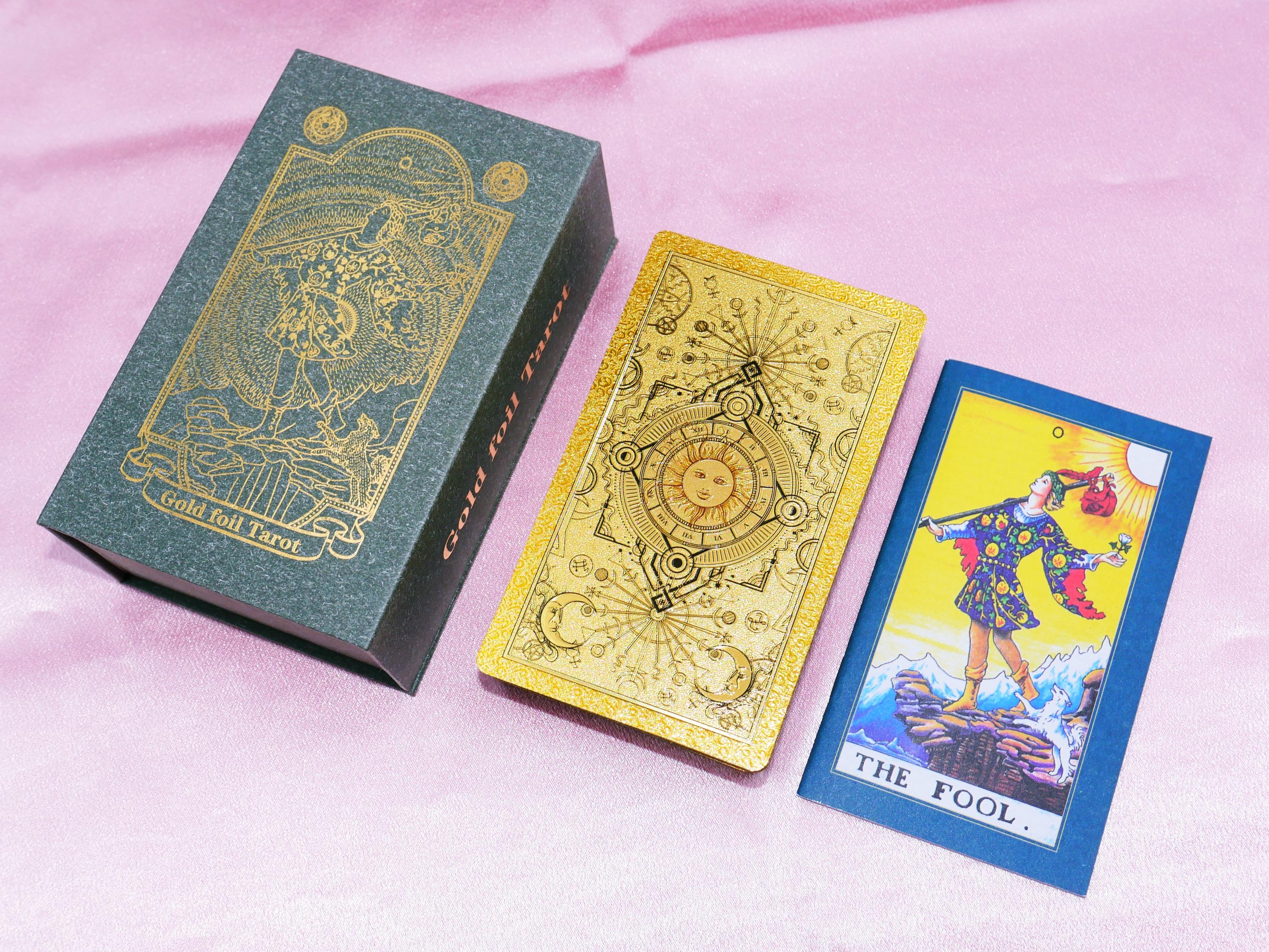 Mazzo Di Carte Tarocchi Waite, Edizione Gold Foil, Lamina D'oro, Nuovo 2024