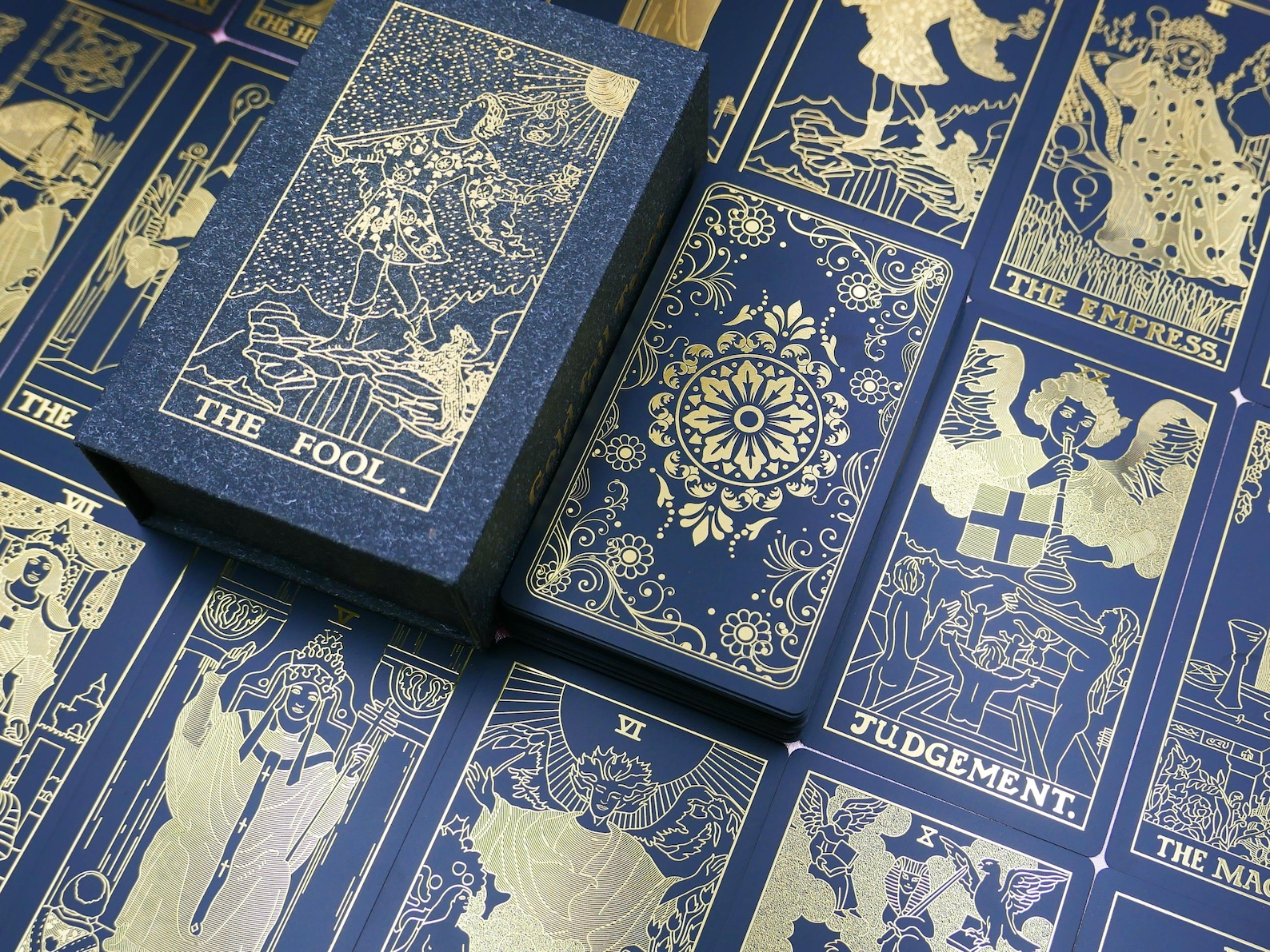 Black and Gold Waterproof Tarot Deck * Gold Foil Tarot * Tarot Cards ...