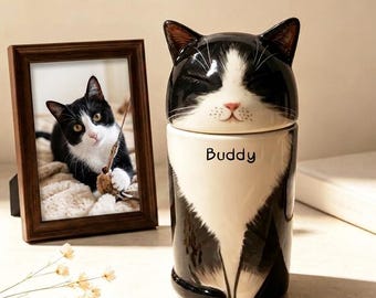 Personalized Cat Urn, Cat Memorial Urns, Pet Keepsakes Gifts