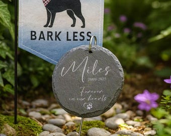 Custom Engraved Pet Memorial Stone –Pet Grave Marker,Personalized Pet Memorial Garden Stone –In Memory of Beloved Dog or Cat