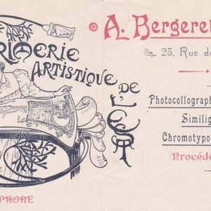 CPA authentique Phototypie A. Bergeret et Cie Nancy Les femmes de l'avenir Gendarme Datée 1902 Excellent état image 3