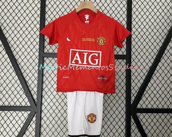 2007-2008 Manchester United champion football jersey | Cristiano Ronaldo jersey| Retro Kids Jersey| gifts for fans