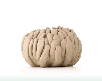 Natural Ceramic sculptural Bowl