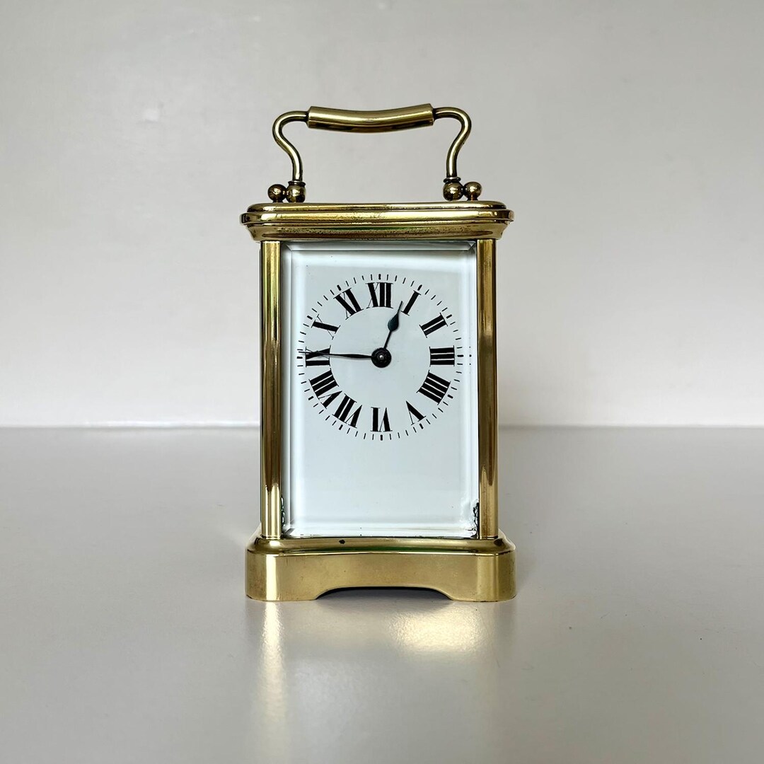 Antique Brass Carriage Clock With Key, C1920’s - Etsy