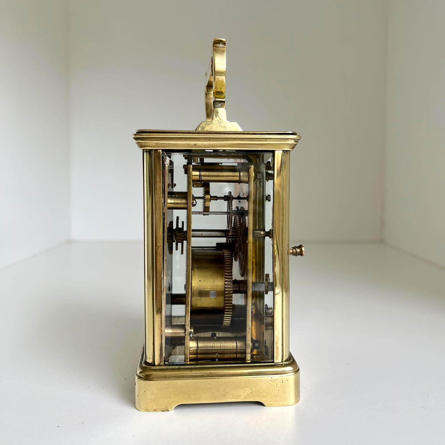 Antique Heavy Brass Corniche Carriage Clock, With Key - Etsy Australia