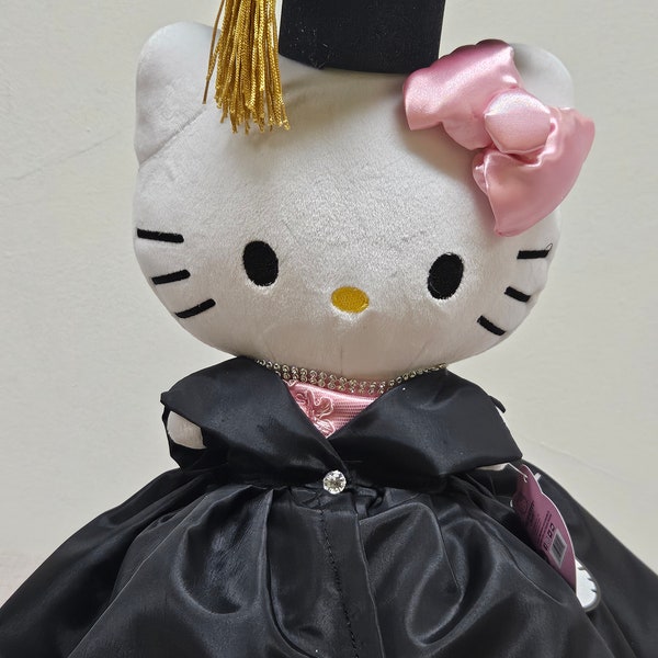 Hello Kittys Graduation Plush Etsy