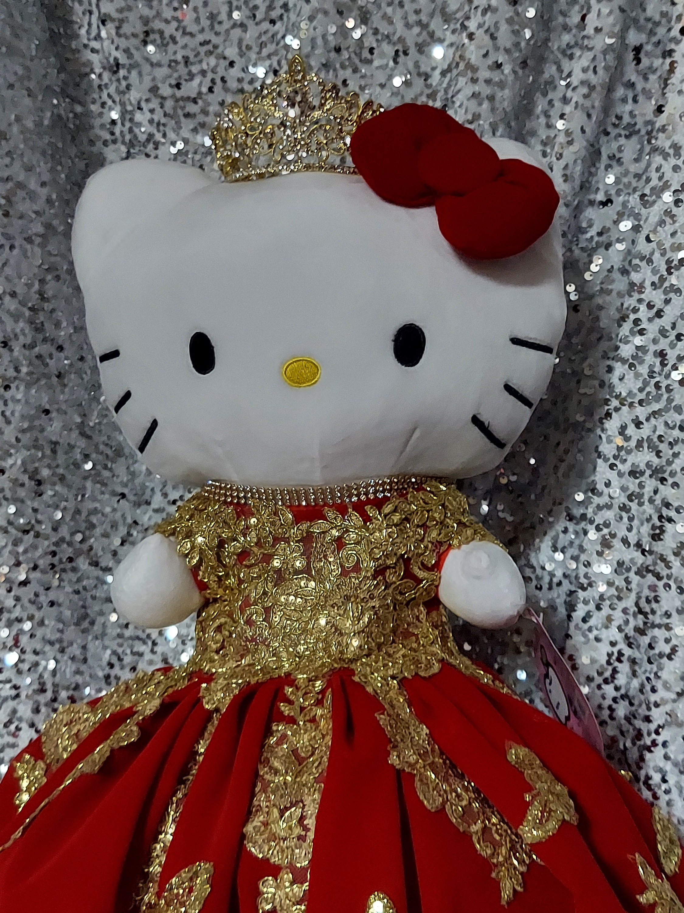 激レア☆特製Hello kitty 2000年限定版☆ベルベットドール Quinceanera/sweet 16 Hello Kitty Doll. Custom Dress With Velvet
