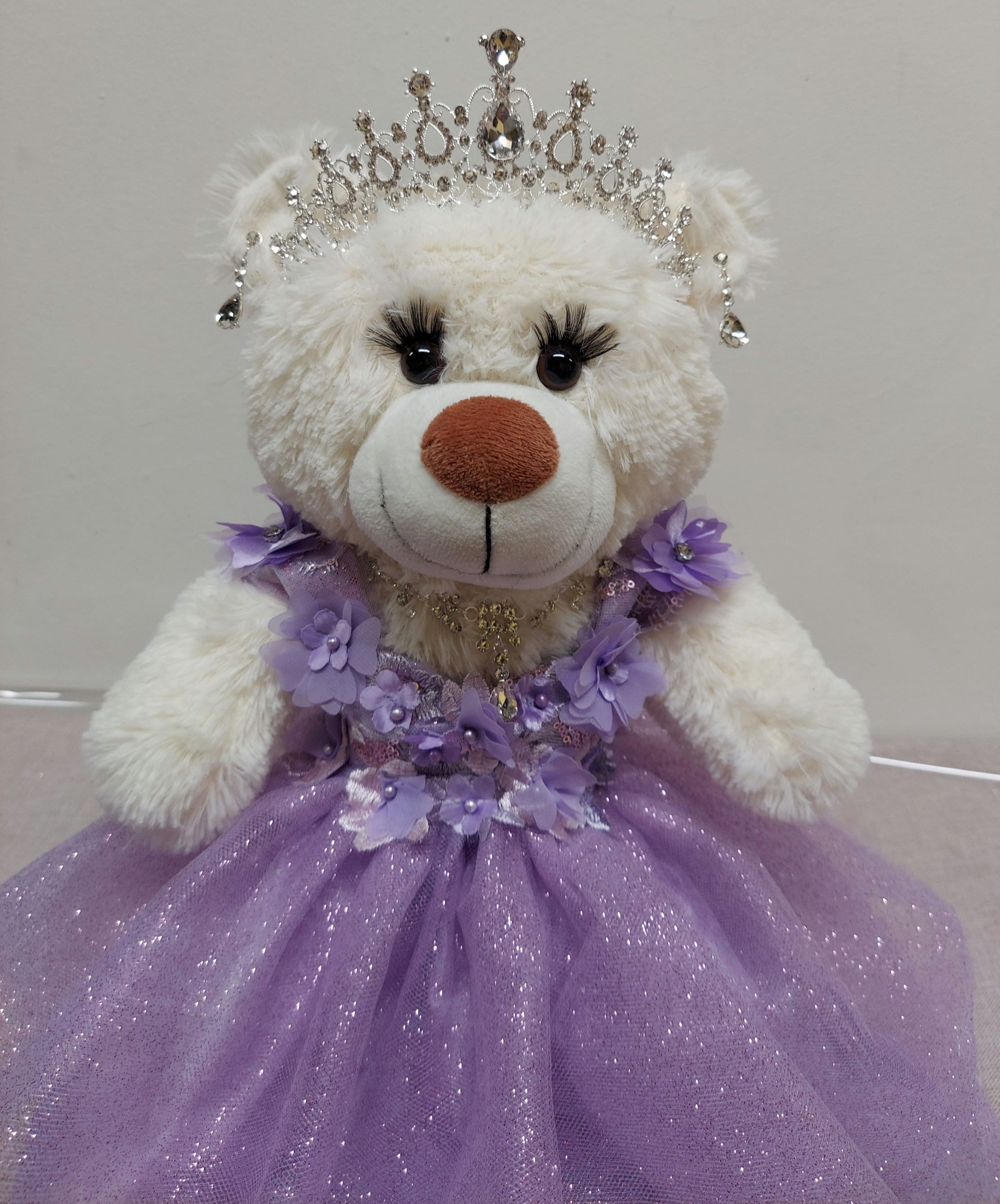 Quinceanera Teddy Bear Lilac Dress
