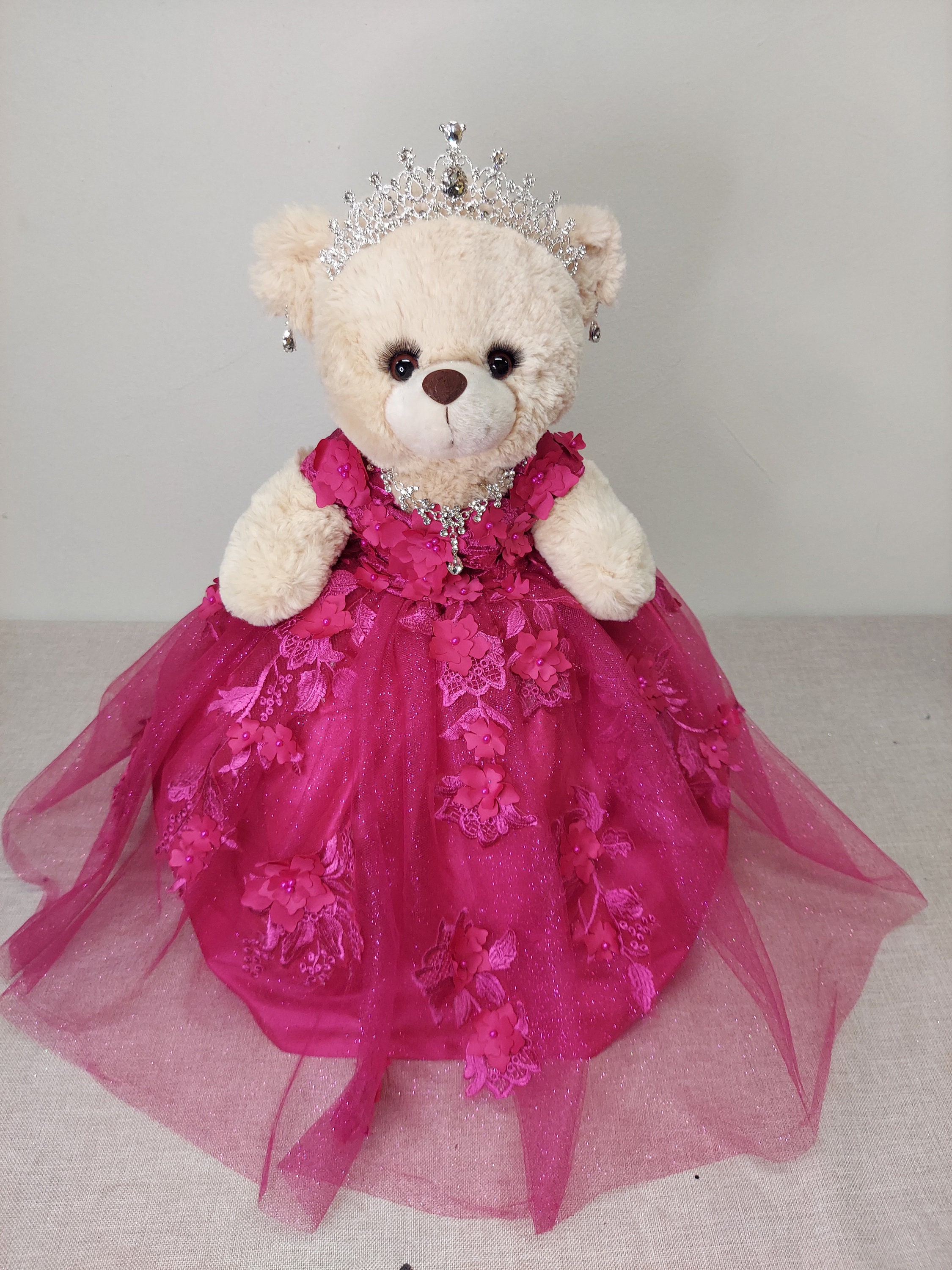 Hot Pink Quinceanera Bear