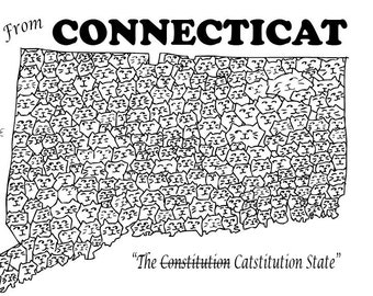 Connecticat Postcard - Connecticut Souvenir Postcard