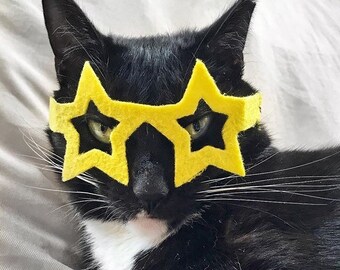 Star-Shaped Cat Glasses / "Baby you're a star" glasses for cats