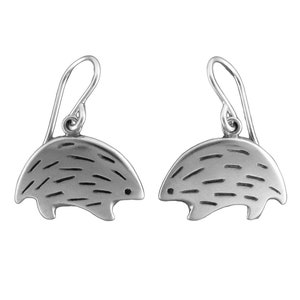 Igel Ohrringe - Silber Stachelschwein Ohrringe - Entzückende Ohrringe