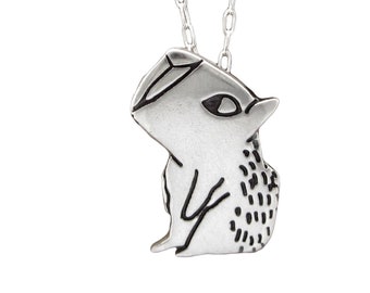 Sterling Silver Capybara Necklace: Adjustable Animal Pendant
