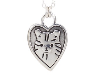 Sterlingzilveren Pommeren hart hanger ketting - verstelbare ketting