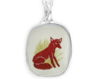 Fox Necklace - Magical Red Fox Charm Pendant - Trickster - Shapeshifter - Transformation