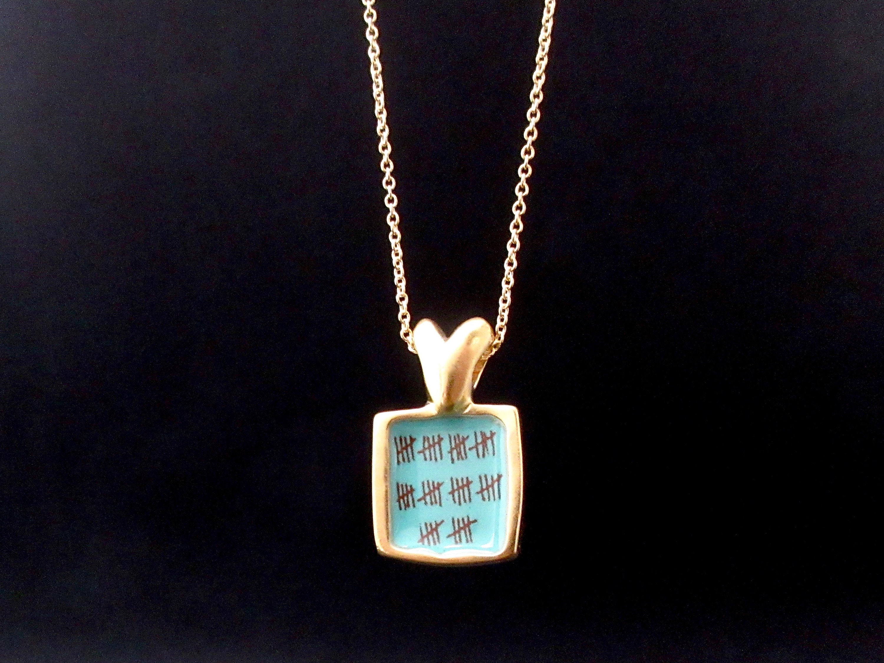 Gold Anniversary Necklace 10 Year 20 