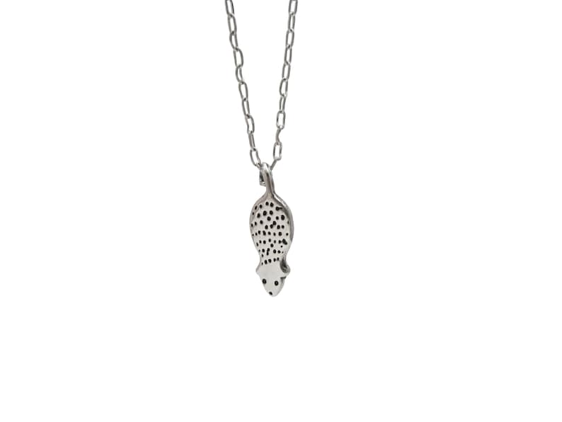 Itsy Bitsy Possum Charm Necklace - Sterling Silver Opossum Pendant on Adjustable Chain or as Charm only 