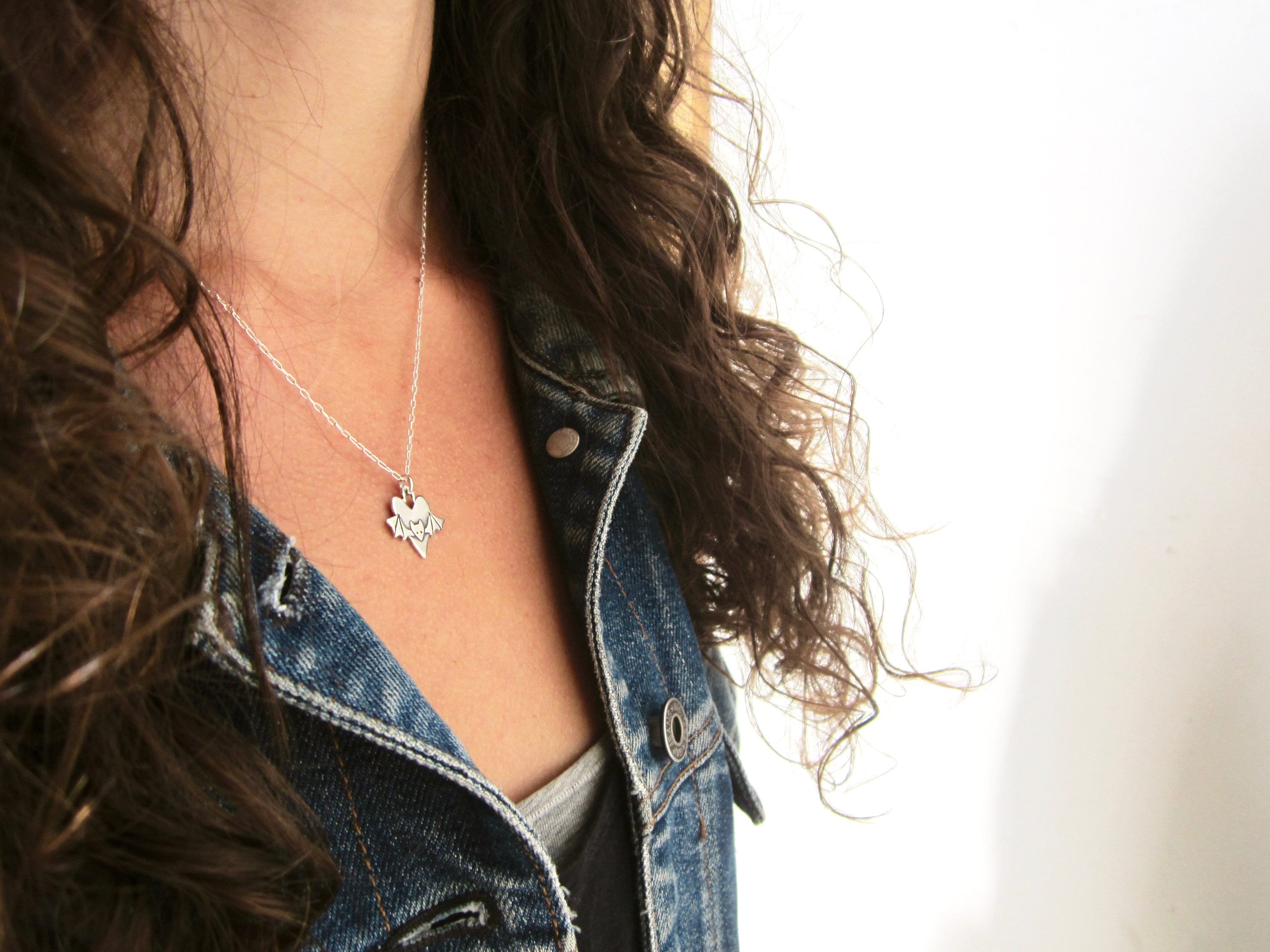 Collana con ciondolo a forma di cuore personalizzato con nome - Mi