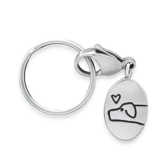 Portachiavi sentimentale splendidamente inciso Always & Forever Silver Heart Spinning personalizzato con nomi - Italia