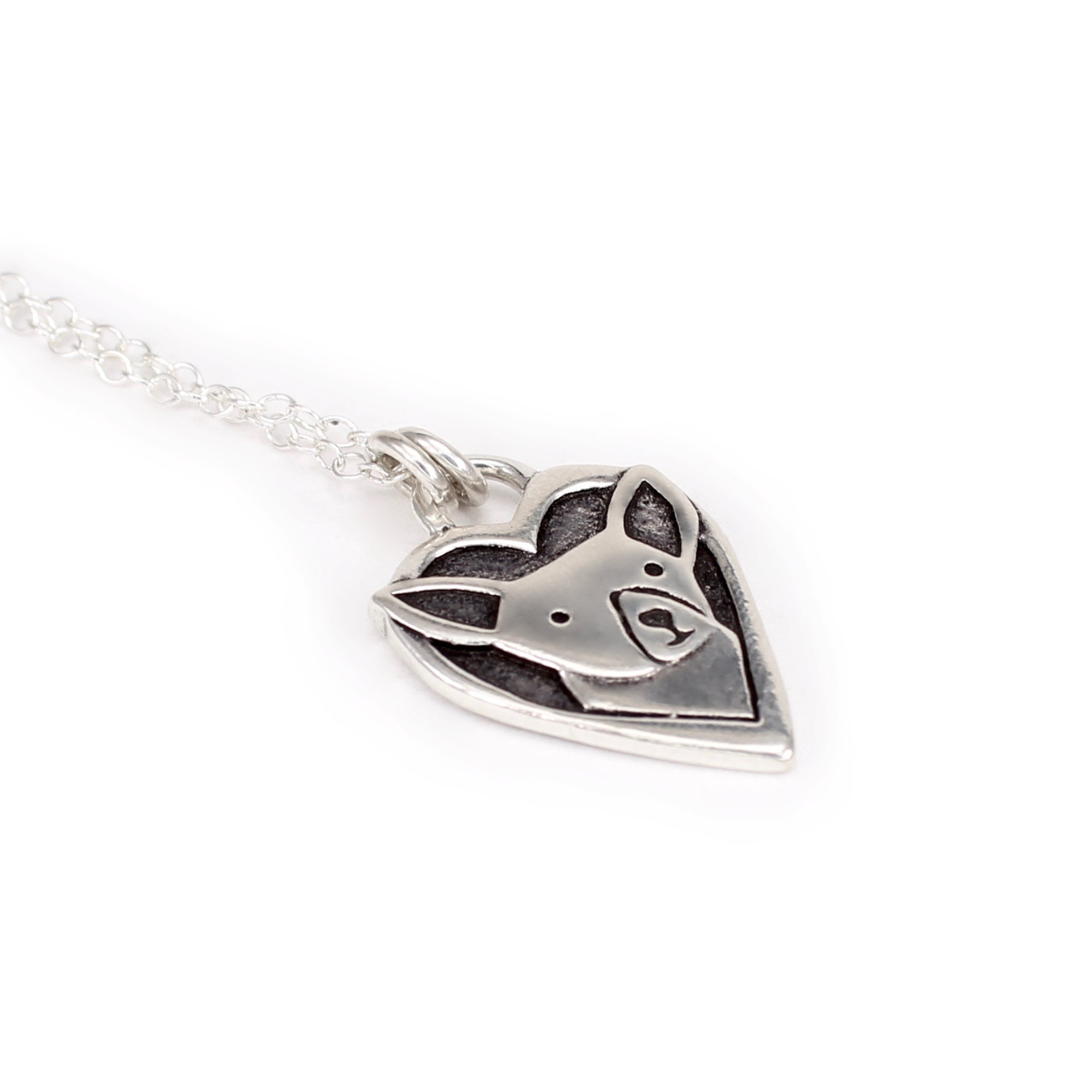 Collana Corgi - Ciondolo in argento placcato oro 14K, regalo per gli amanti dei cani / ALBERO DELLA VITA - Italia