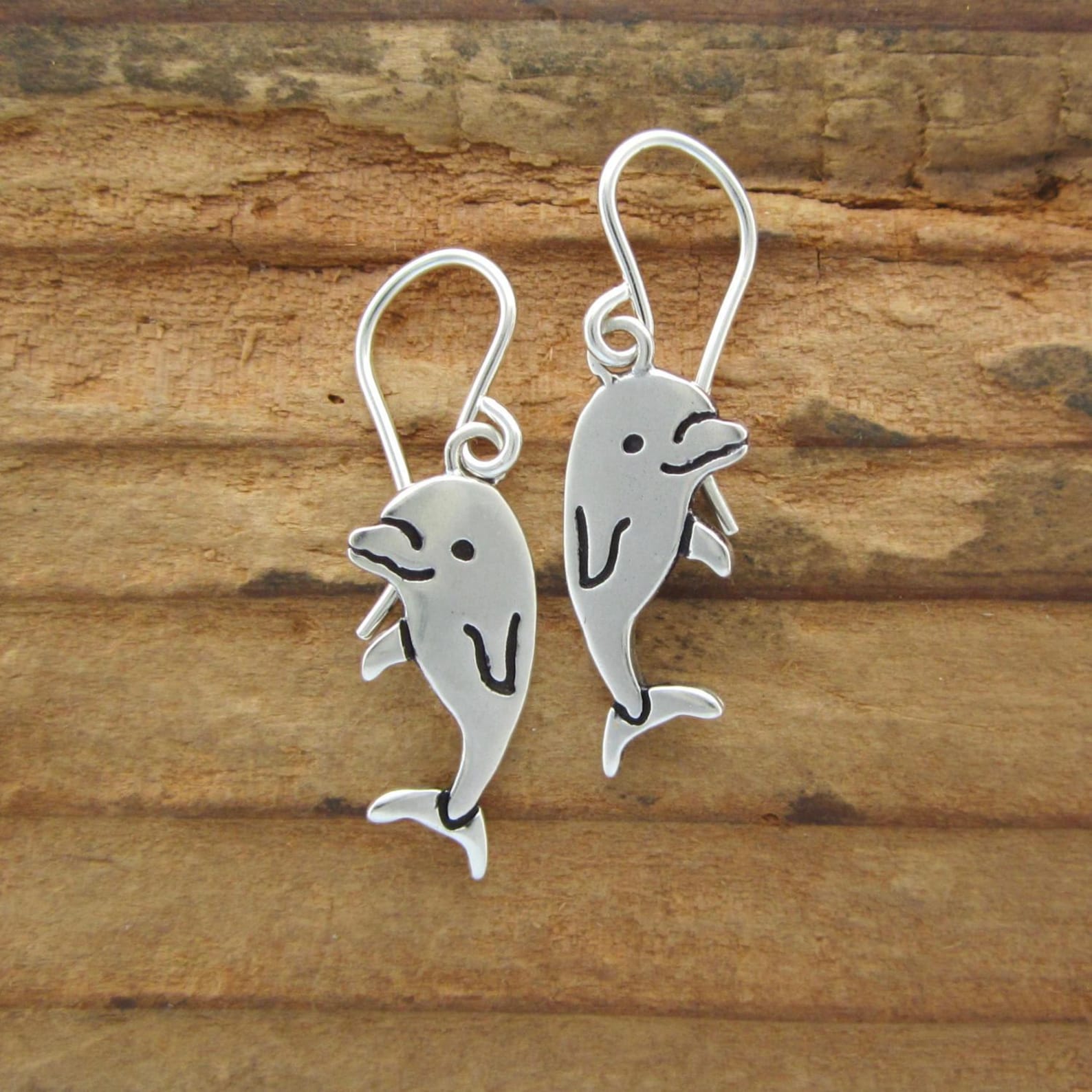 Dolphin earrings silver Clearance