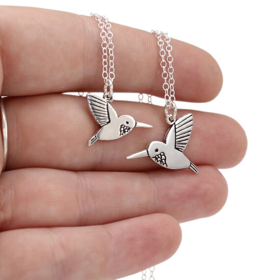 Pendentes De Colbrí De Plata Joyas De Colbrí Amuleto De - Etsy España