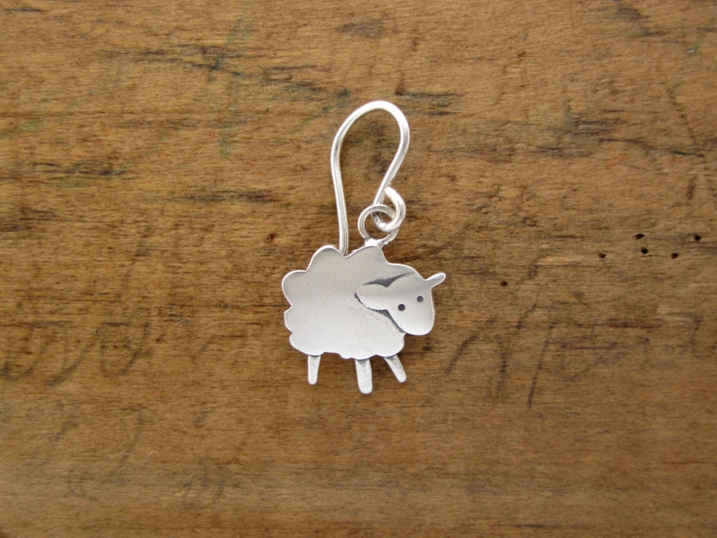 Sheep Earrings Sterling Silver Lamb Earrings image 3