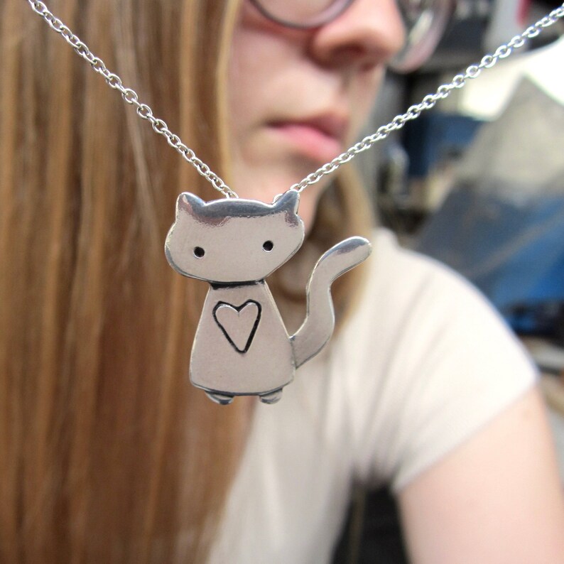 Cat in Bin Sterling Silver Garbage Can Charm Cat in Bin Sterling Silver Garbage Can Charm