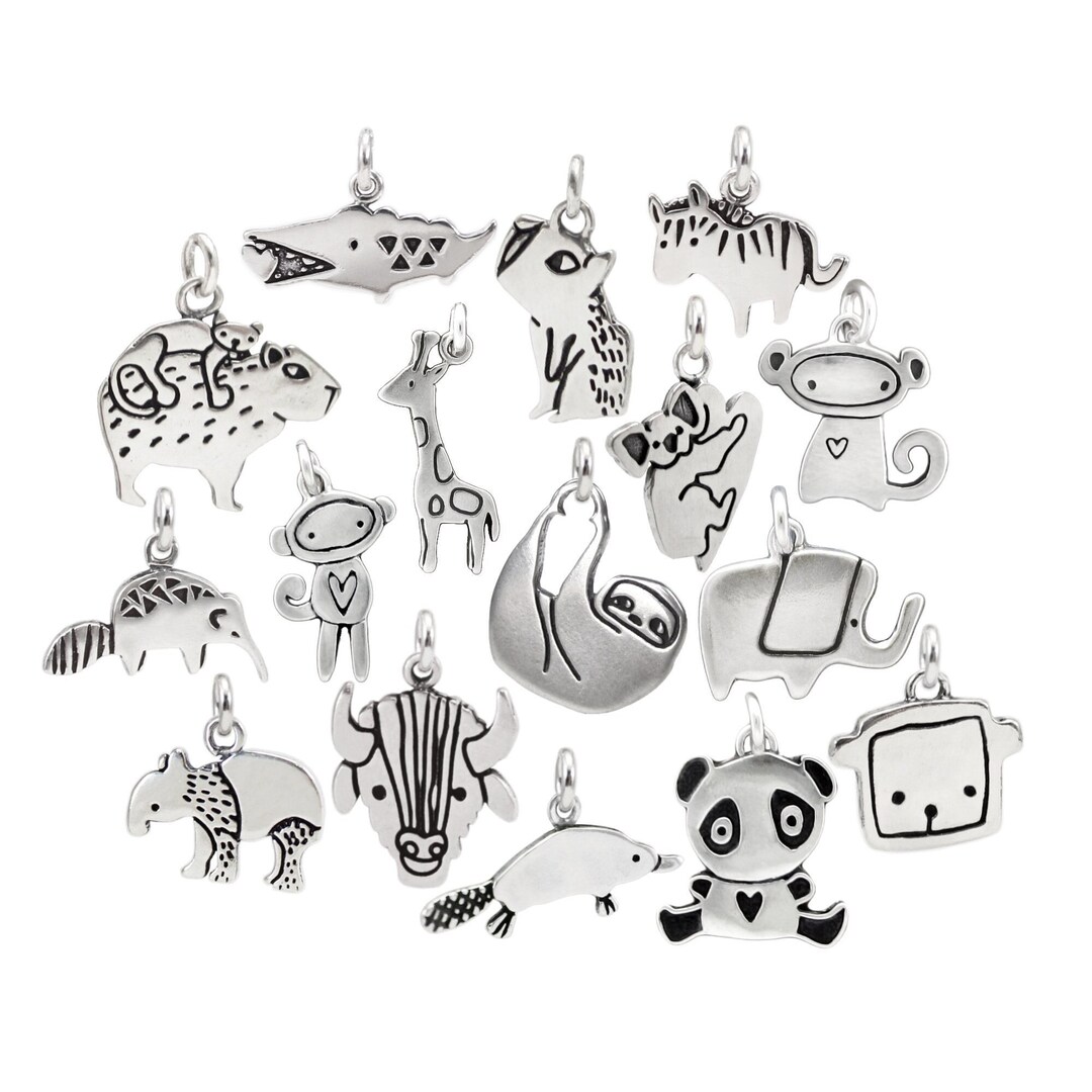 Wild Animal Charm Choose Your Own Charm Extra Charm for Charm Bracelet Sterling Silver Cute Animal Charm Add On Etsy Australia