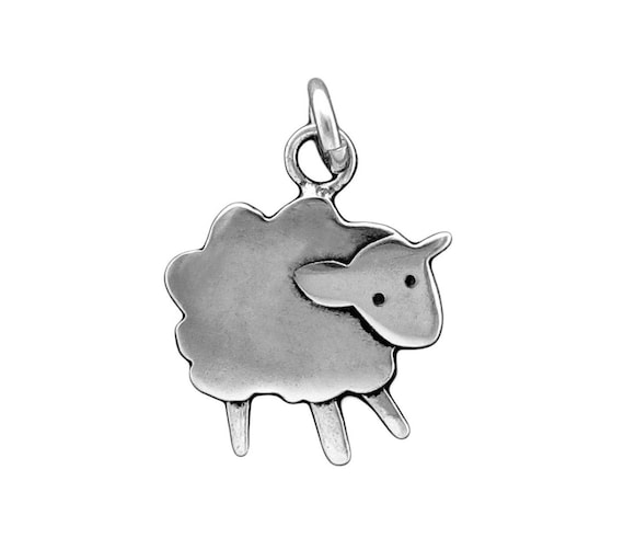Sheep Lamb Stud Earrings Sterling Silver with Enamel Color Children's Sheep Lamb Stud Earrings Sterling Silver with Enamel Color Children's