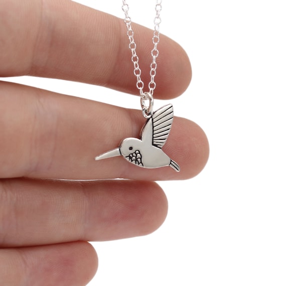 Hummingbird charm necklace deals