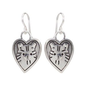 Sterling Silver Pomeranian Charm Earrings on 925 French Ear Wires - Keeshond, Japanese Spitz, Tibetan Spaniel, German Spitz Mittel Earrings