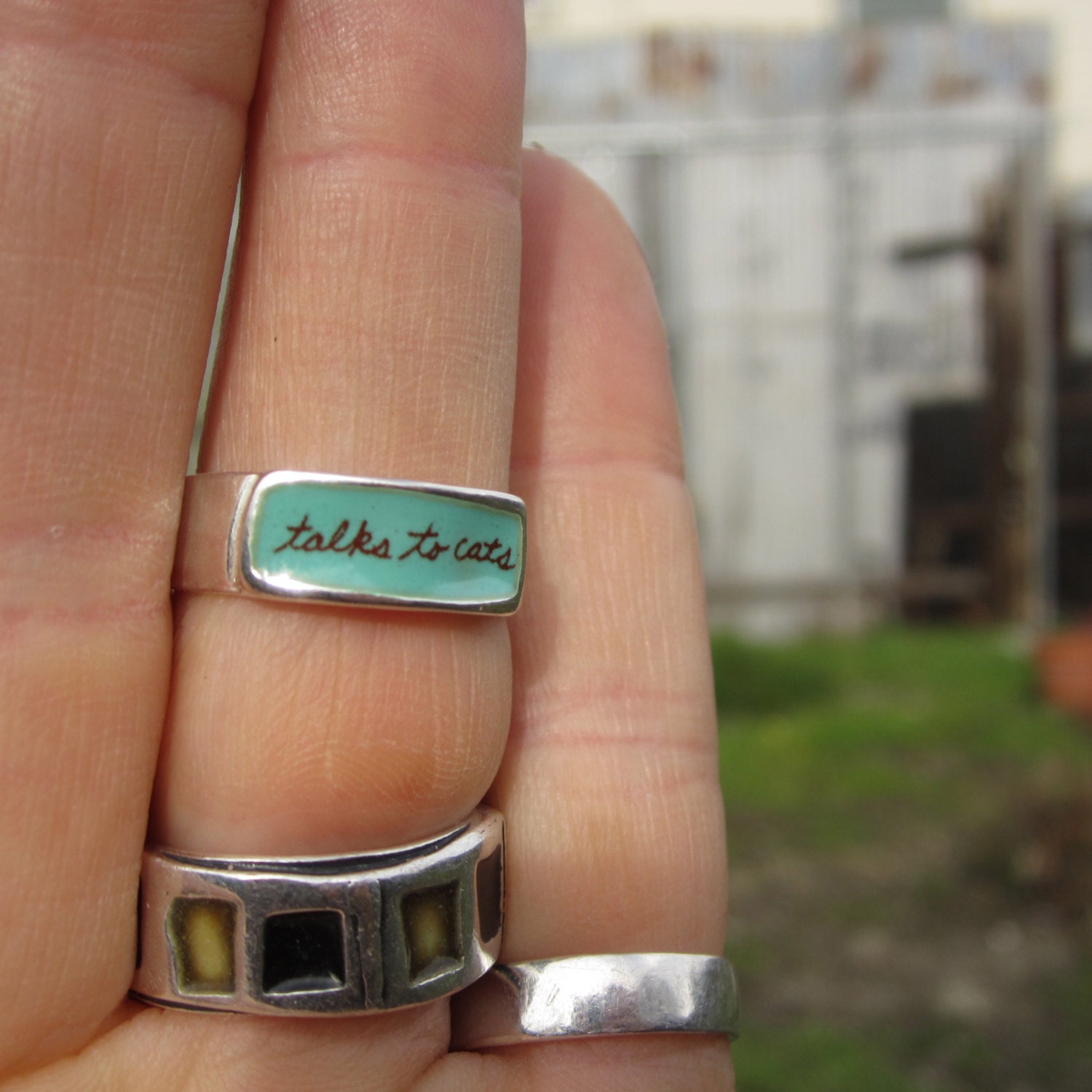 Matt Katze Ring Cat Ringe Silber Kätzchen Katzenring Fingerring Geschenk U2X7 Matt Katze Ring Cat Ringe Silber Kätzchen Katzenring Fingerring Geschenk U2X7