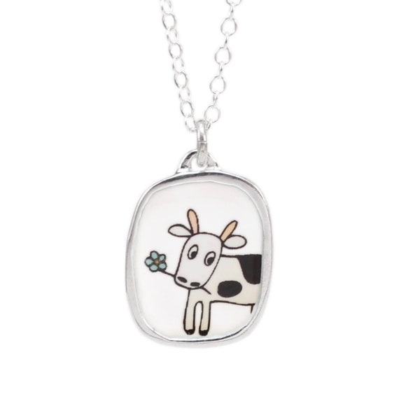 Sterling silver shop cow necklaces