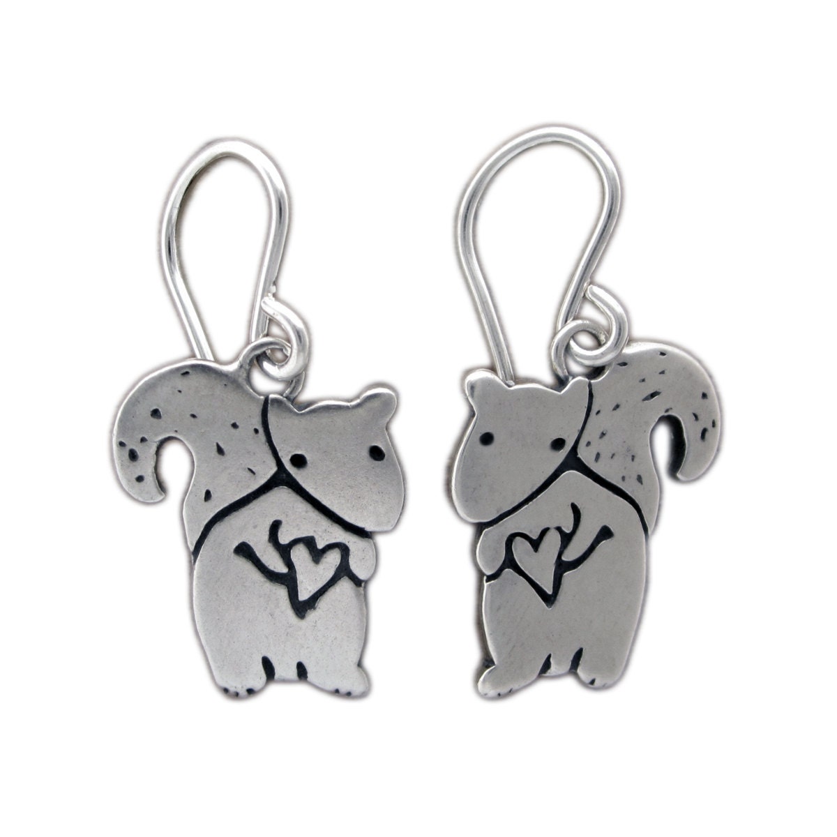 Orecchini Swarovski Orecchini Pendenti A Forma Di Scoiattolo In Argento Tibetano - Goccia Autunnale, Fatto A Mano Nel Regno Unito Orecchini A Goccia Animali