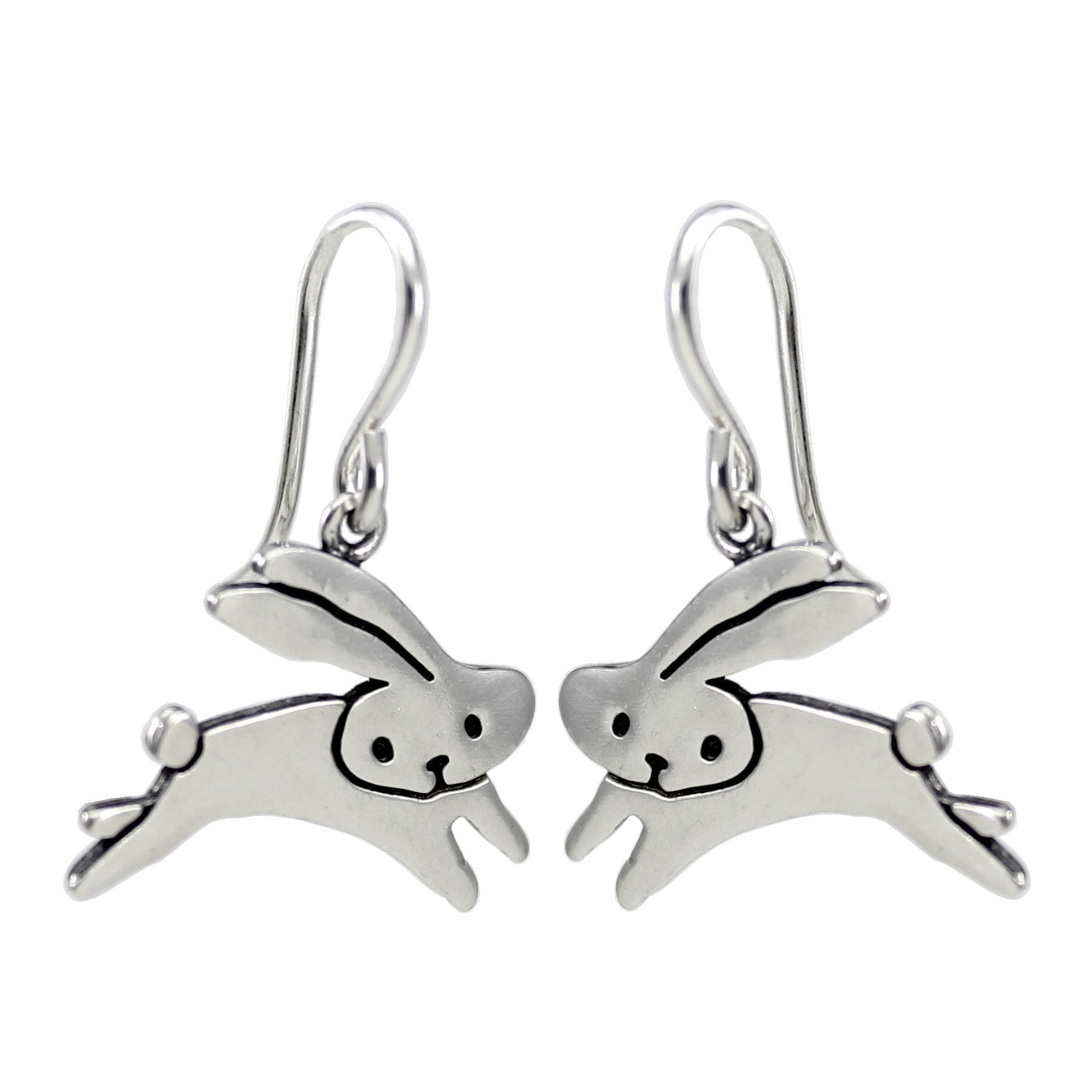 Sterling silver rabbit earrings Clearance