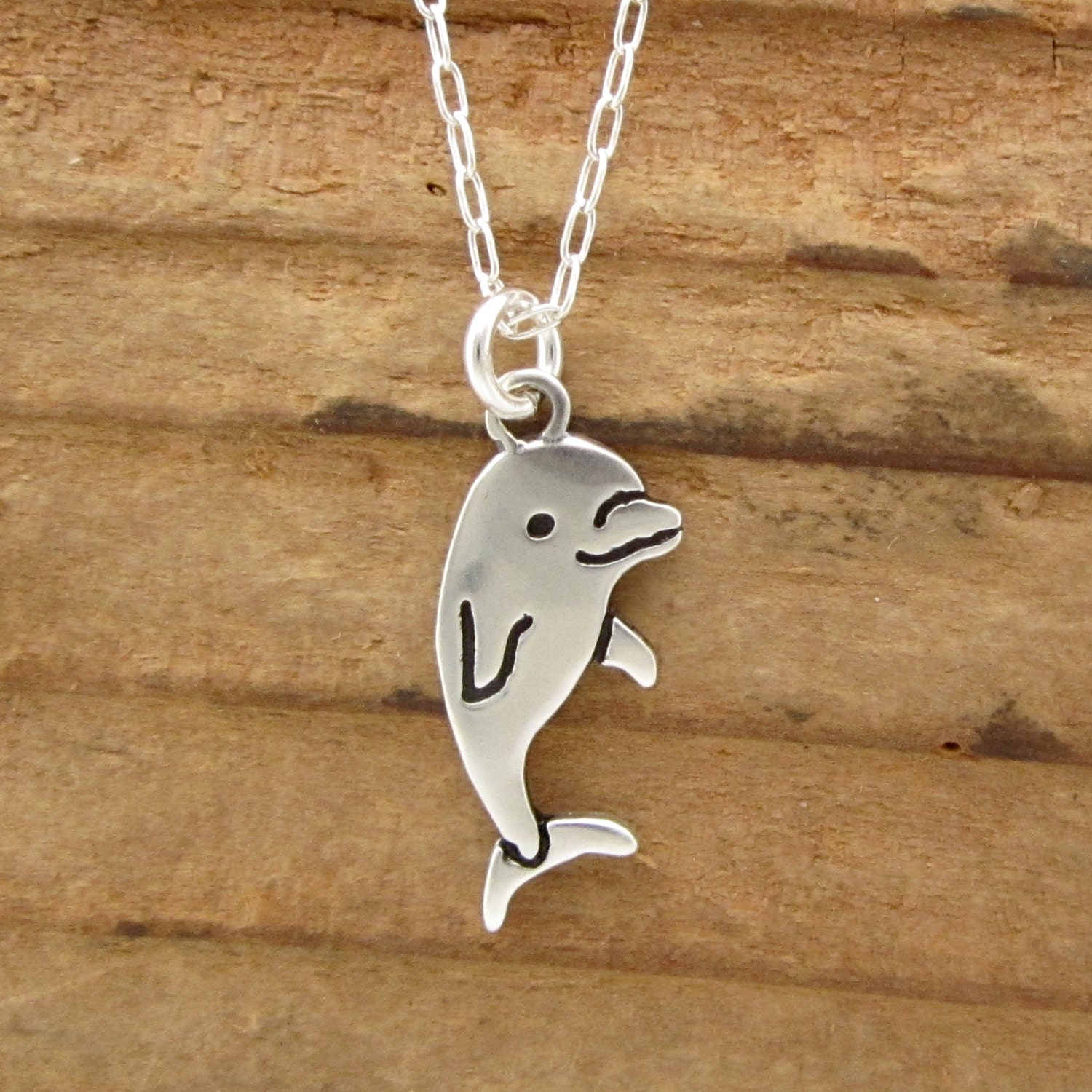 2pcs Girls Cartoon Dolphin Charm Zinc Alloy Cute Necklace For Daily  Decoration