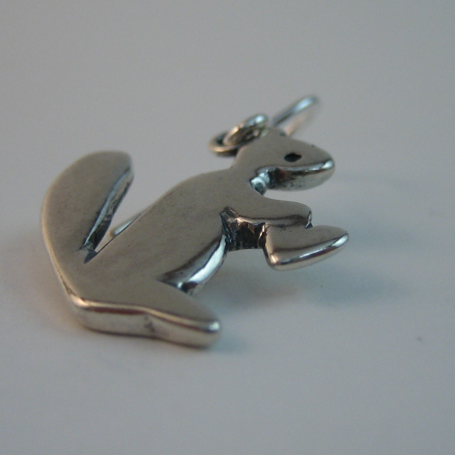 Orecchini a bottone in argento sterling a forma di scoiattolo, orecchini in argento sterling a forma di scoiattolo, gioielli in argento sterling a forma di scoiattolo - Italia