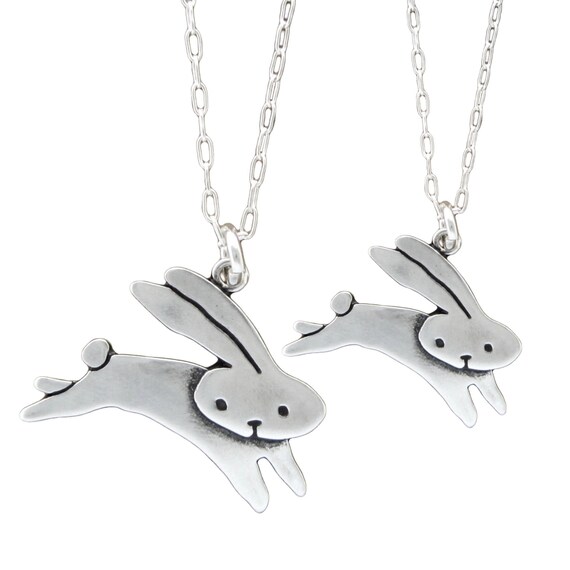YEESIA Collana Con Ciondolo Mamma Coniglio In Argento 925 – Gioiello Con Coniglietti E Zircone, Catena 45 Cm + 5 Cm, Regalo Per La Festa Della Mamma - 3