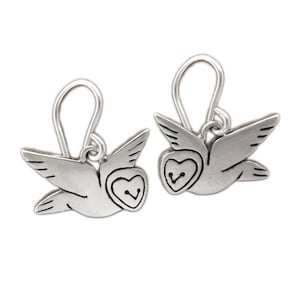 Little Barn Owl Earrings - Sterling Silver Owl Earrings