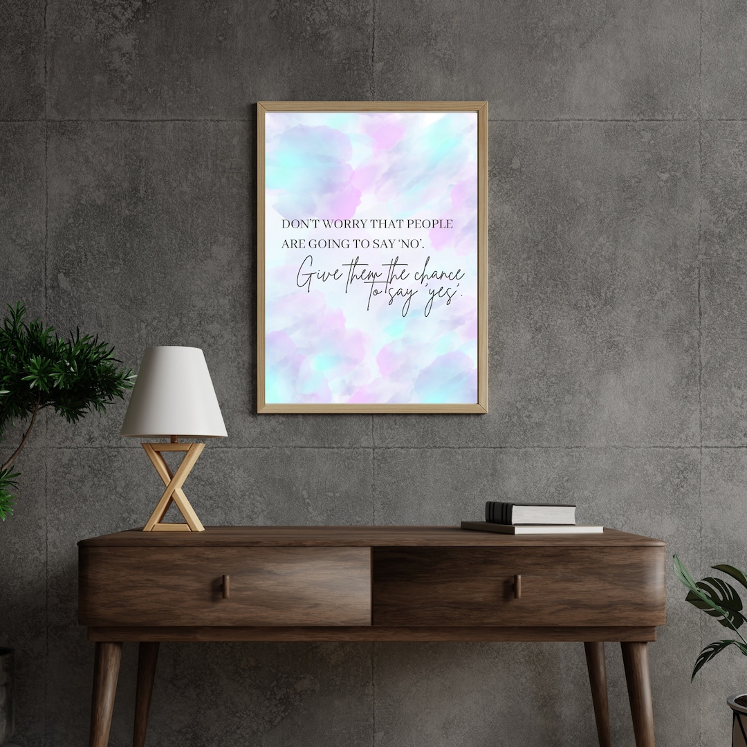 Printable Wall Art, Inspirational Quote, Positive Quotes, Quote Print ...