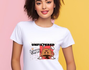 Camiseta "Espresso Yourself": Camiseta unisex con gráficos para amantes del café