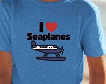 Camiseta juvenil "Me encantan los hidroaviones": Camiseta de aventura en la aviación