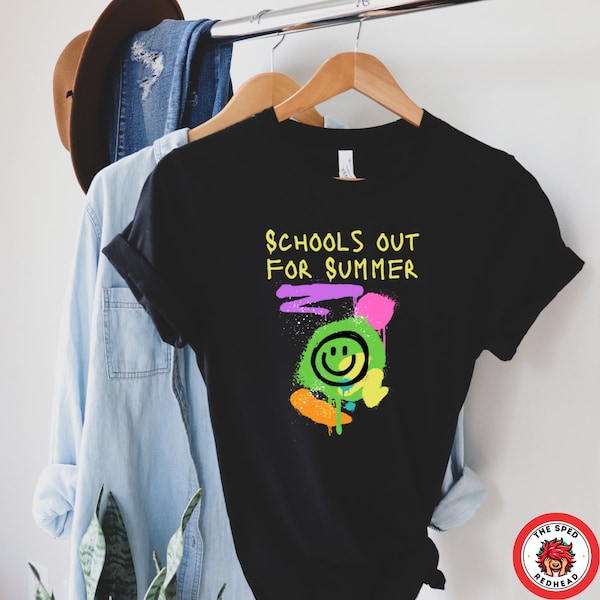 School's Out for Summer Unisex T-shirt - 80s Graffiti Style