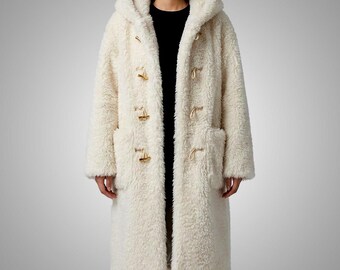 Cuir Jackets Women's Heavy Faux Fur Winter Coat Long Loose Casual Jacket