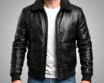 Cuir Jackets Altitude Luxe™ Fur-Lined Lambskin Flight Jacket