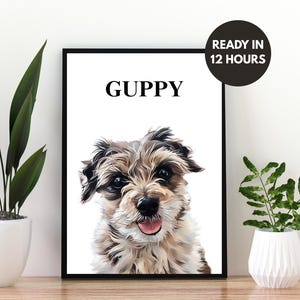 Benutzerdefinierte Tierportrait, Digital gemalt vom Foto, personalisiertes Geschenk, Haustier-Denkmal, benutzerdefinierte Hundeportraits, Aquarell Haustiermalerei, Haustierzeichnung