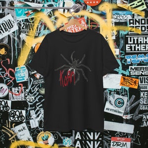 Korn Vintage stijl geïnspireerd baggy streetwear boxy fit grunge punk rock metal band shirt tool/deftones/slipknot afbeelding 1