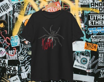 Korn Vintage Style Inspired Baggy Streetwear Boxy Fit Grunge Punk Rock Metal Band Shirt Tool/Deftones/Slipknot
